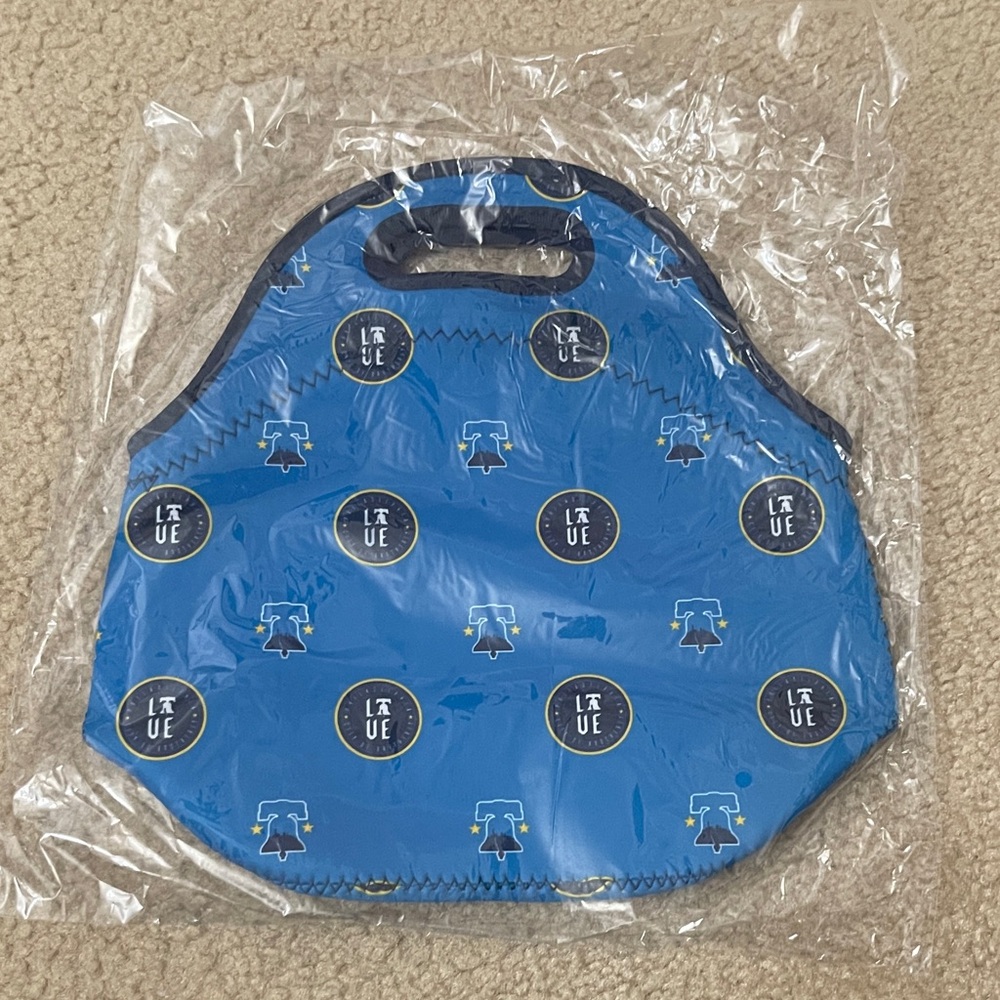 Phillies Blue Lunch Tote with Logo Design
